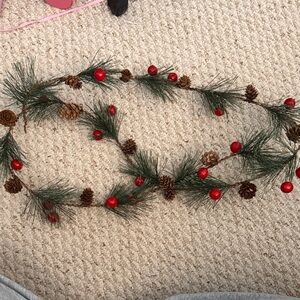 Festive Pinecone and Berry Garland